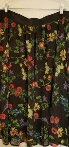 TORRID Floral Chiffon Midi Skirt